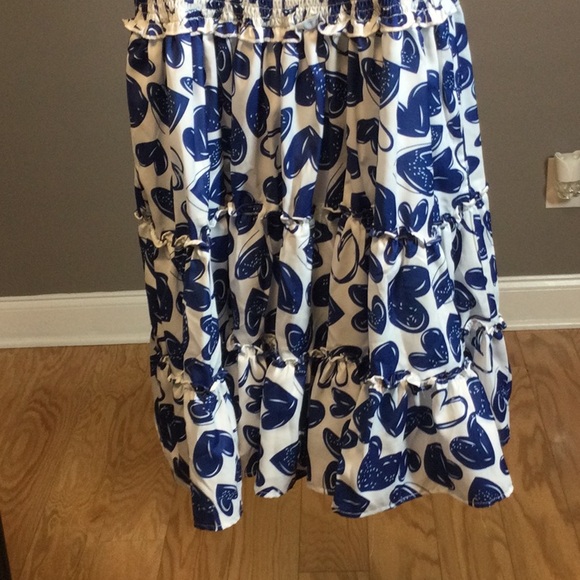 M She + Sky blue heart ruffle dress - Picture 8 of 16